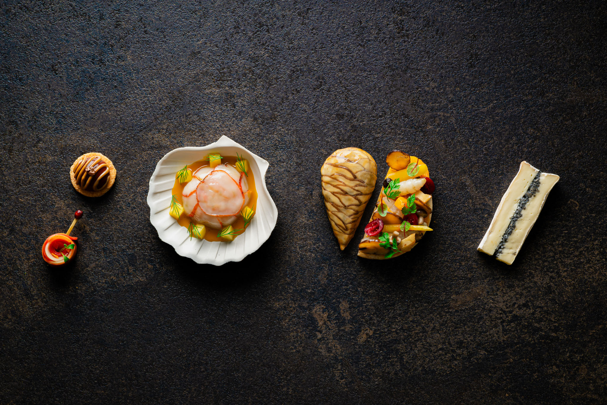 Plats du menu de Noël